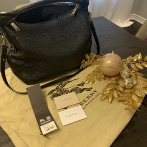 Burberry Black Hobo Handbag - Value $1215